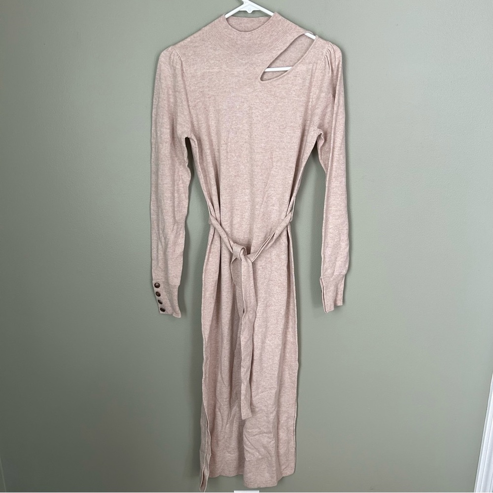 NWOT $430 Generation Love Lulu Sweater Dress brown Oatmeal womens size xs